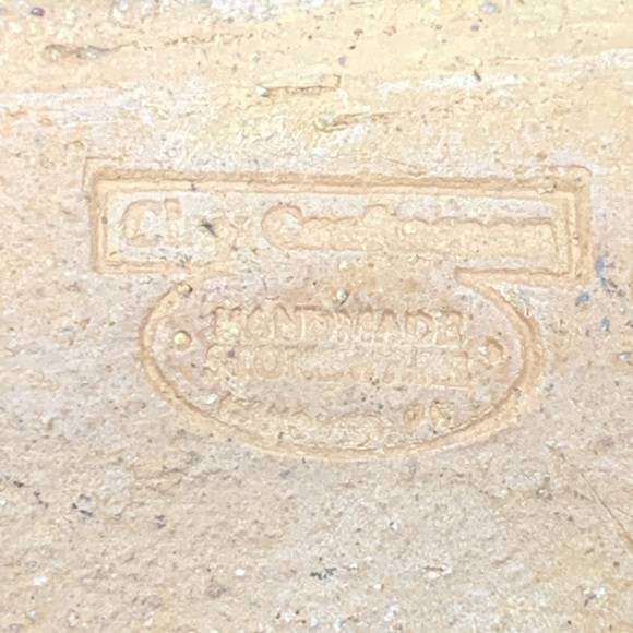 Primitive Noah’s Ark Trinket Soap Display Dish Handmade Clay Craftsman Pottery - Picture 2 of 6